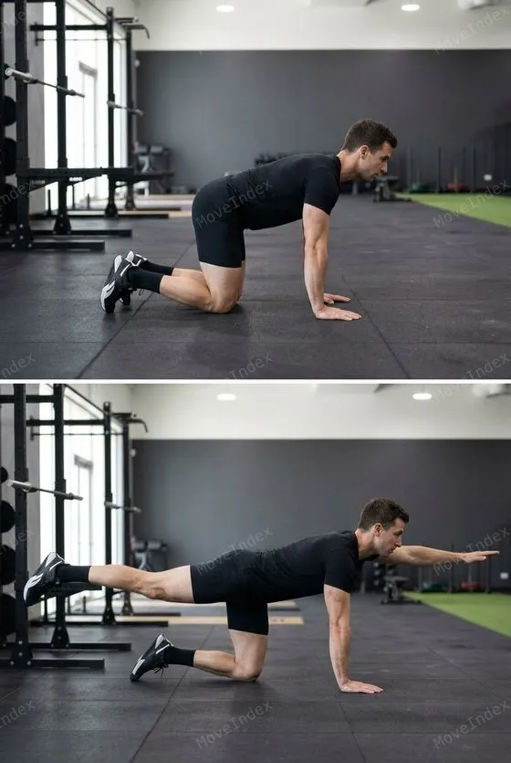 Bird Dog demonstrated in 2 sequential frames