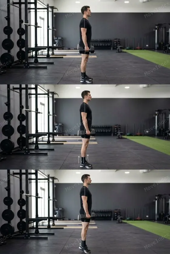 Calf Raise demonstrated in 2 sequential frames