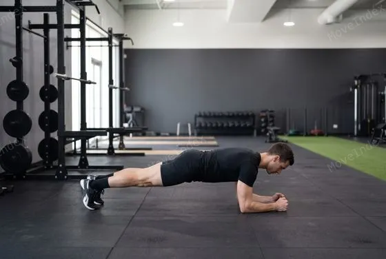Plank demonstrated in 1 sequential frames