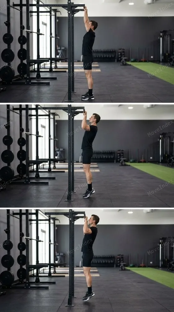 Pull-Up demonstrated in 2 sequential frames