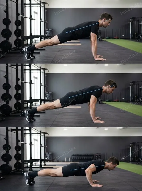 Push-Up demonstrated in 2 sequential frames