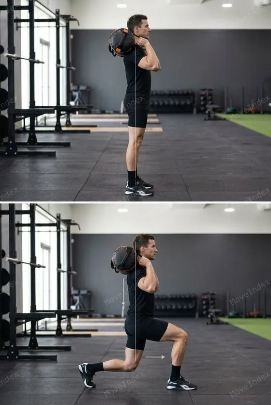 Sandbag Carry demonstrated in 2 sequential frames