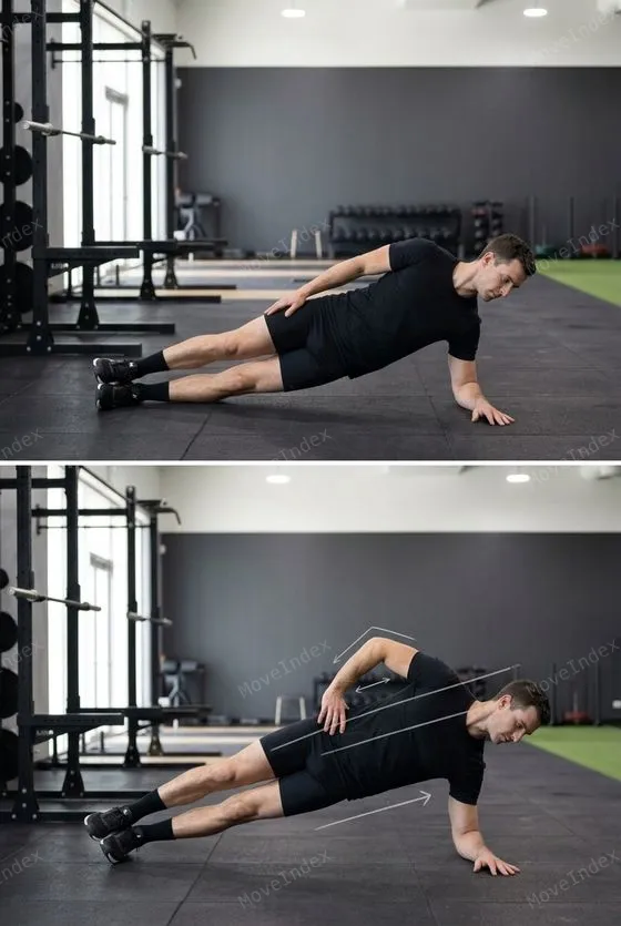 Side Plank demonstrated in 1 sequential frames